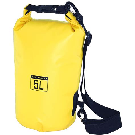 mad water classic roll top waterproof dry bag  yellow