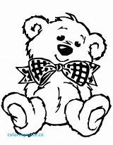Coloring Bear Pages Scary Getcolorings Teddy sketch template