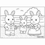 Sylvanian Coloriage Coloriages Lapin sketch template