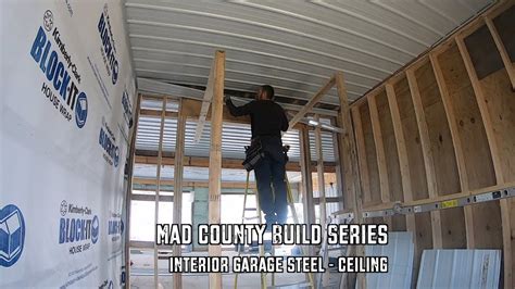 garage interior steel ceiling youtube