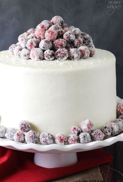 Sparkling Cranberry White Chocolate Cake Life Love And Sugar