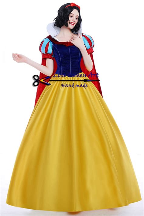Disney Snow White Cosplay Costume Animation Dress Halloween Etsy