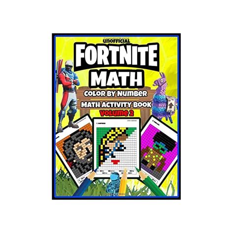 buy fortnite math color  number math activity book volume