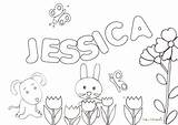 Jessica Coloring Pages Galbreth Book Template sketch template