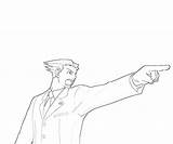 Phoenix Wright Speaker Capcom Marvel Vs Coloring Character Attorney Ace Justice Pages Apollo sketch template