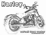 Harley Motorcycle Softail Motocycle Coloringhome Adult Rocker sketch template