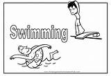 Swimming Coloring Pages Sport 85kb 720px 1040 sketch template