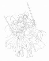 Sword Online Coloring Pages Clipart Sao Ausmalbilder Library Popular Template sketch template