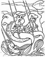 Coloring Mermaid Little Pages Ariel Coloringpages1001 Gif Friends sketch template