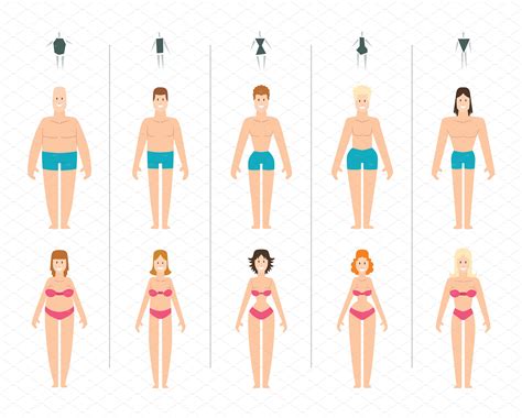 Female Body Types Vector ~ Illustrations ~ Creative Market