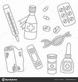 Medicine Bottle Drugs Drawing Pills Doodle Getdrawings sketch template