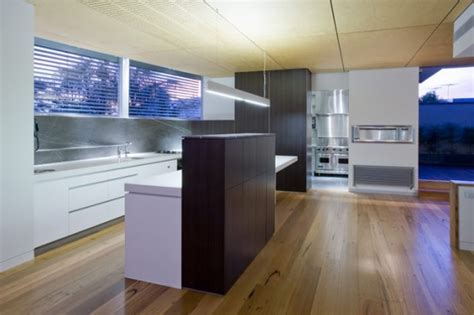 contemporary house  completely stainless steel kitchen digsdigs