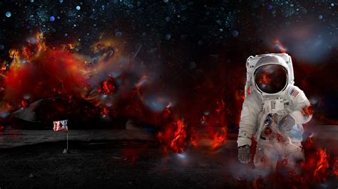 astronaut hd wallpaper background image  id