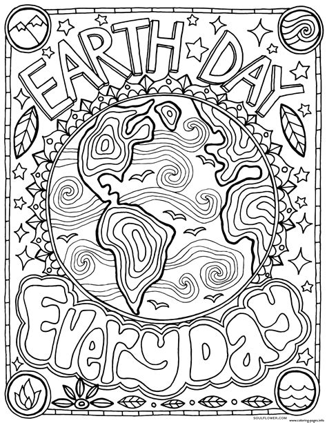 printable earth coloring pages  kids   printable earth