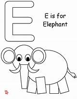 Letter Coloring Pages Elephant Alphabet Preschool Ee Kids Letters Color Activities Print Toddler Tracing Colouring Craft Crafts Templates Elephants Book sketch template