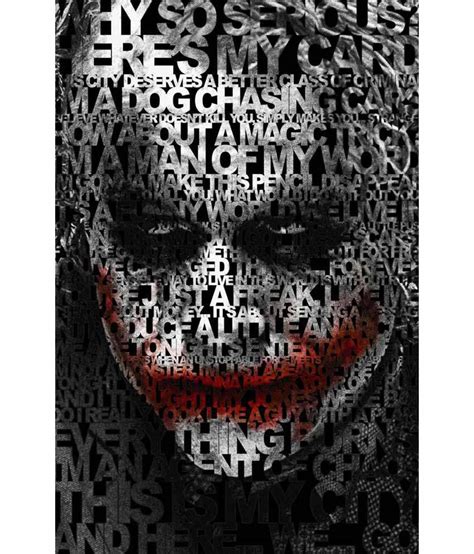 Da Vinci Posters Dark Knight Joker Quote Poster 12x19