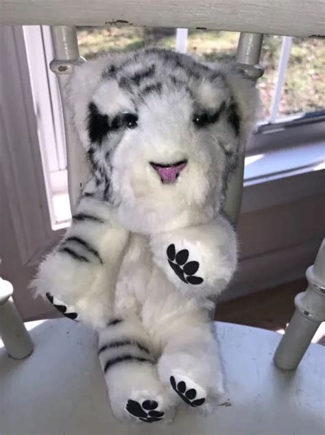 wow wee alive white tiger cub interactive blinking eyes moving mouth cub sounds  picclick