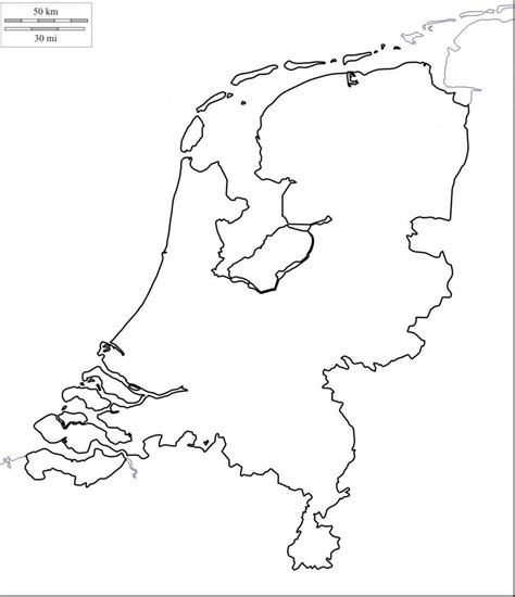 blank map  netherlands outline map  vector map  netherlands