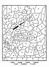 Color Numbers Adult Coloring Pages Kids sketch template