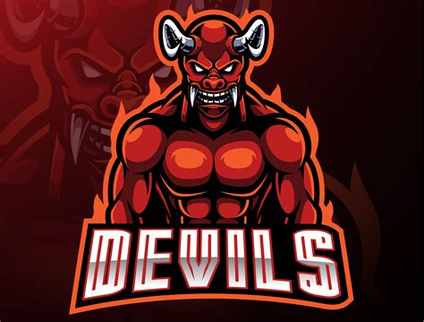 red devil mascot logo design  visink  dribbble