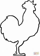Rooster Stencils sketch template