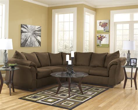 Ashley Darcy 2 Piece Sectional In Cafe 75004 55 56 Kit