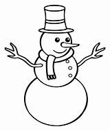 Neige Snowman Bonhomme Maternelle Colorear Navidad Printablee Jesús Niño sketch template