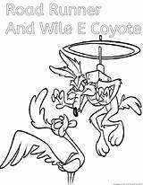 Coloring Coyote Pages Looney Tunes Runner Road Comments sketch template