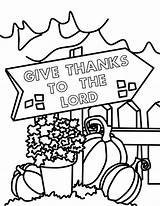 Coloring Thanksgiving Pages Bible Christian Sunday School Thanks Give God Printable Thankful Colouring End Happy Preschool Thank Kids Year Crafts sketch template