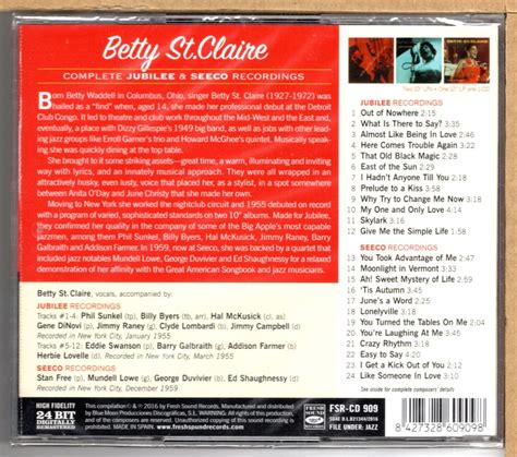 ヤフオク 【新品cd】betty St Claire Complete Jubilee