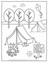Camping Planerium Tents sketch template