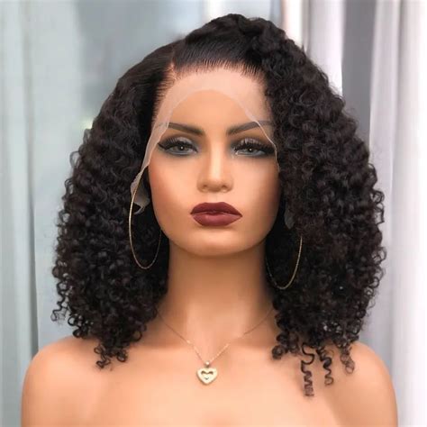 simbeauty peruvian kinky curly  lace frontal wigs  bleached knots curl  lace front