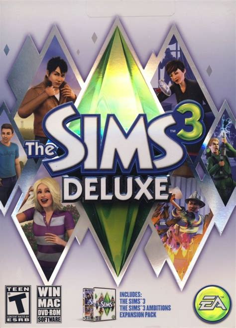 sims  deluxe  box cover art mobygames
