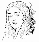 Game Coloring Daenerys Thrones Pages Targaryen Adults Throne Adult Drawing Deviantart Para Visit Salvo sketch template