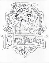 Gryffindor Potter Harry Coloring Hogwarts Crest Pages House Castle Drawing Logo Houses Ravenclaw Deviantart Colouring Easy Drawings Printable Color Crests sketch template
