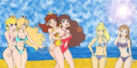Nintendo Beach Girls Surprise By Kimeria87 By