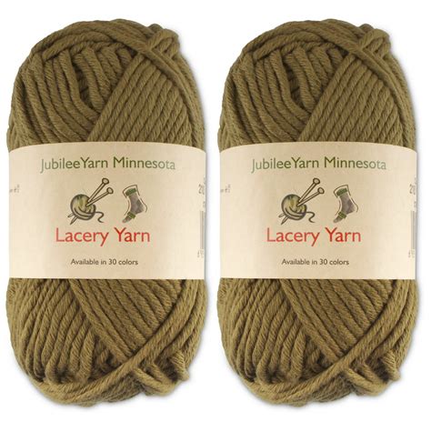 bulky weight lacery yarn   skeins  cotton chestnut brown