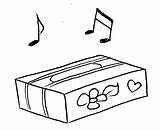 Box Clipart Tissue Coloring Kleenex Cliparts Colouring Ukulele Library Tissues Template Use Clip sketch template