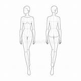 Mannequin Technical sketch template