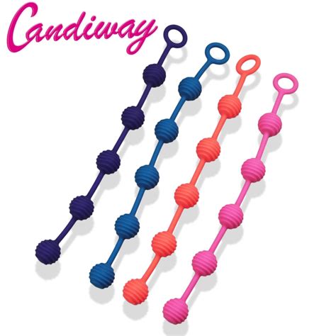 candiway 28cm anal beads chain g spot anal balls bead chain butt plug