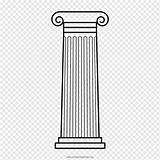 Column Drawing Romaine Coloring Angle Capital Structure Architecture Book Pngwing sketch template
