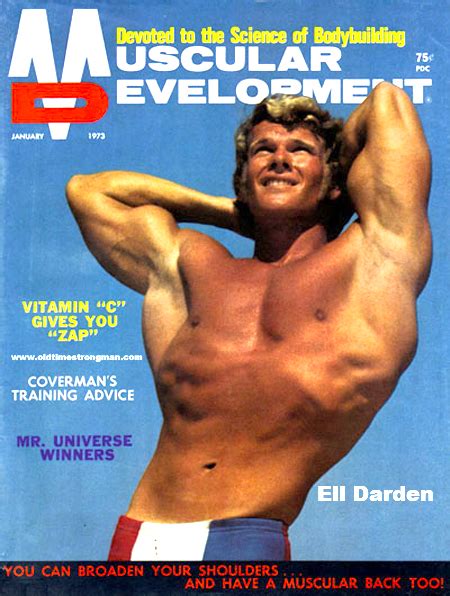 ell darden muscular development magazine january  wwwoldtimestrongmancom