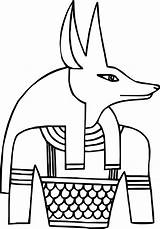 Anubis Coloring Just Egypt Ancient Wecoloringpage sketch template