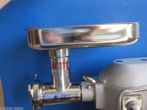 stainless steel meat grinder attachment  hobart      smokehouse chef