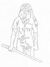 Michonne sketch template