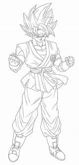 Goku Ssj Andrewdb13 sketch template