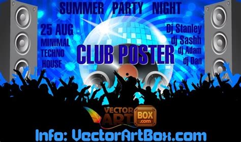 club poster  vector  adobe illustrator ai ai vector