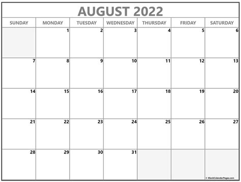 august calendar printable   printable calendar monthly