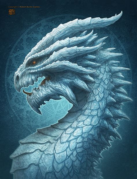 ice dragon  behance