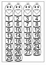 30 Number Chart Printable Coloring Worksheet Worksheets Counting Kindergarten Numbers 20 Recognition Missing Worksheeto Via Printablecolouringpages sketch template